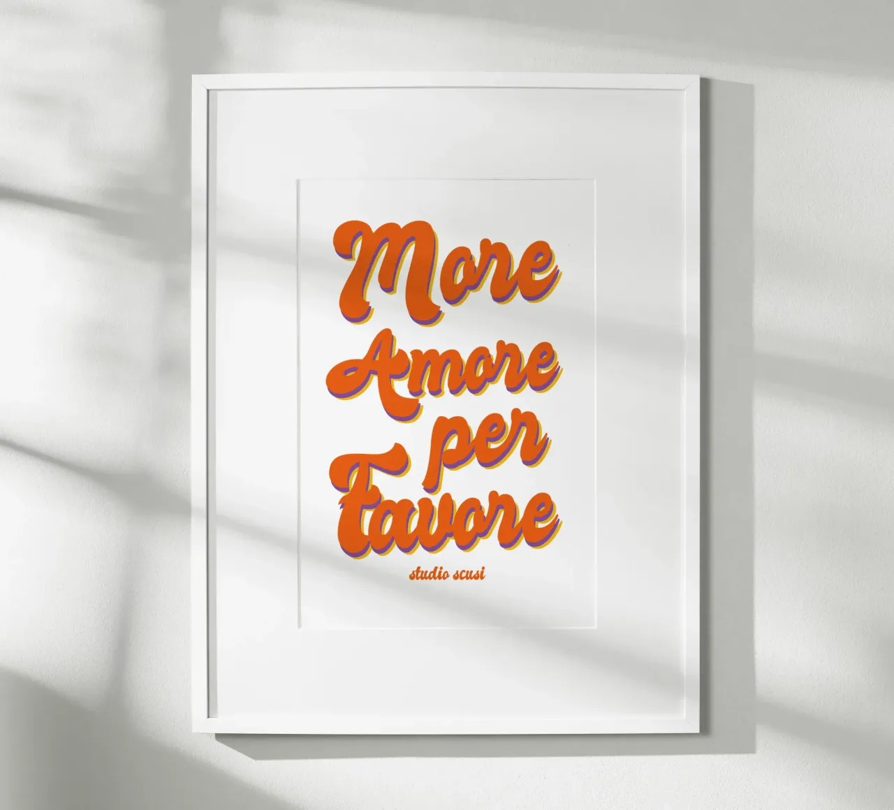 More Amore Per Favore Transparent Hahnemühle von studio scusi