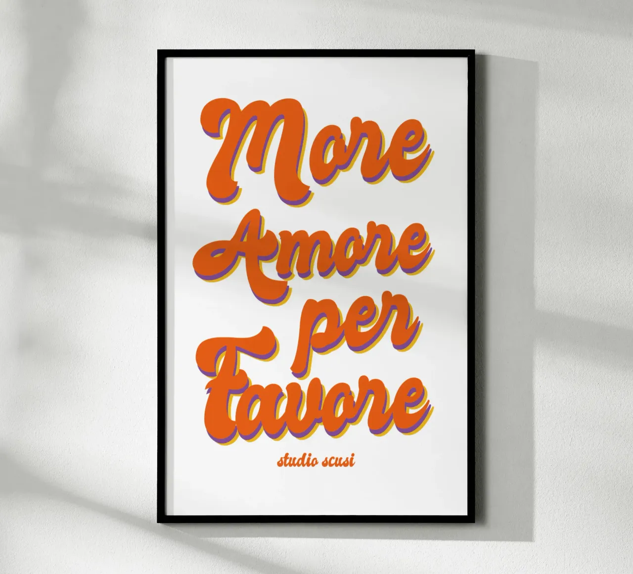 More Amore Per Favore Transparent Hahnemühle von studio scusi