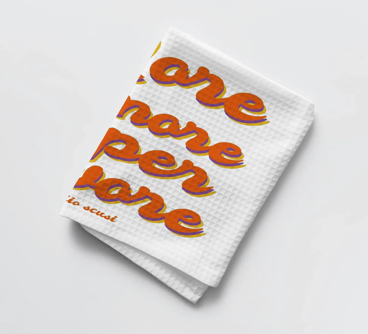 More Amore Per Favore Transparent paño de cocina de studio scusi