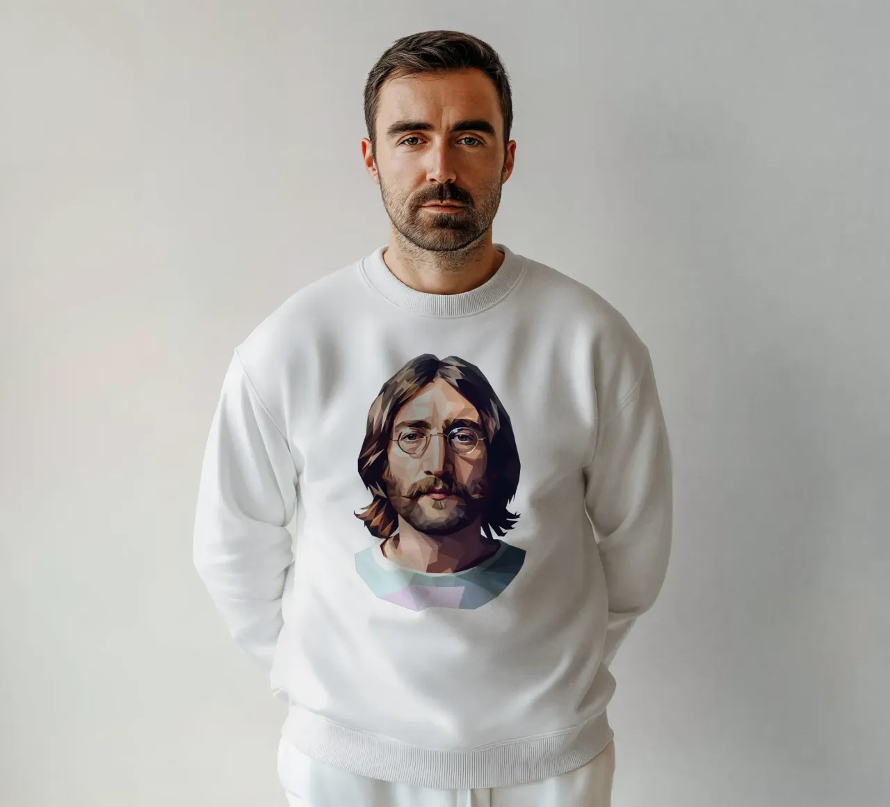 John Lennon Lowpoly felpa da Low Profile