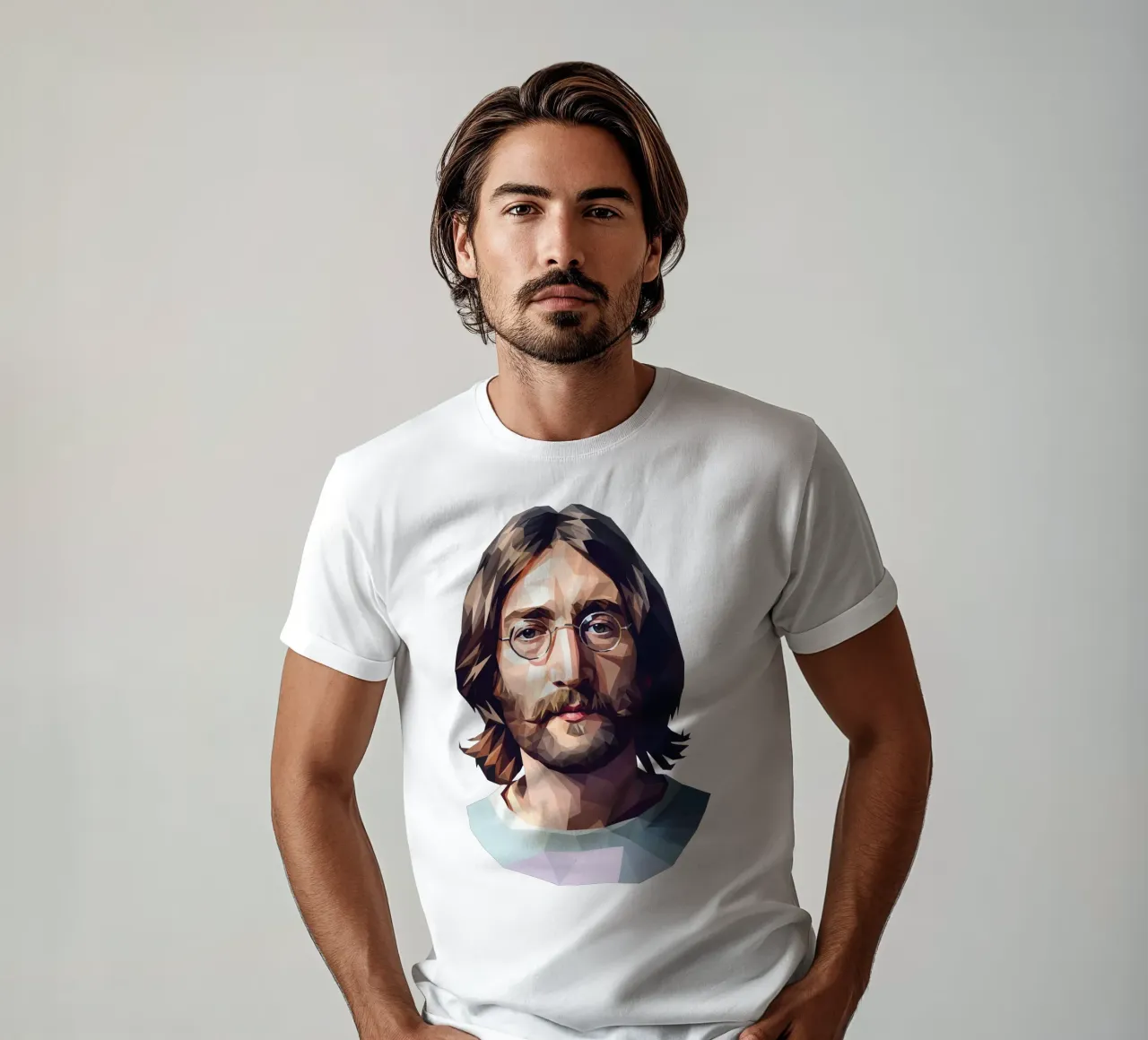 John Lennon Lowpoly t-shirt da Low Profile