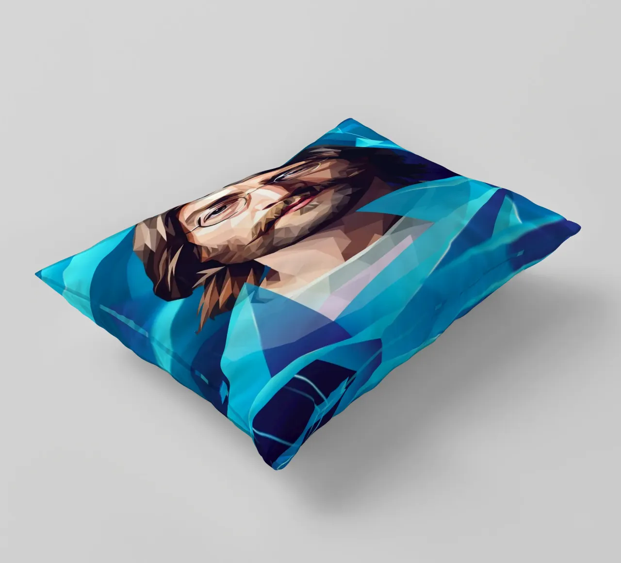 John Lennon Lowpoly cuscino da Low Profile
