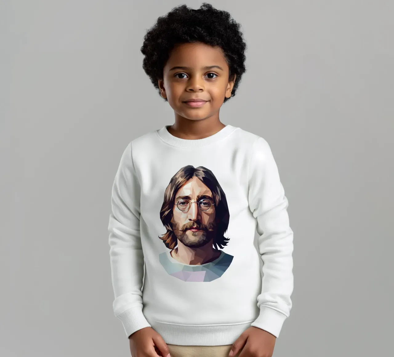 John Lennon Lowpoly felpa bambino da Low Profile