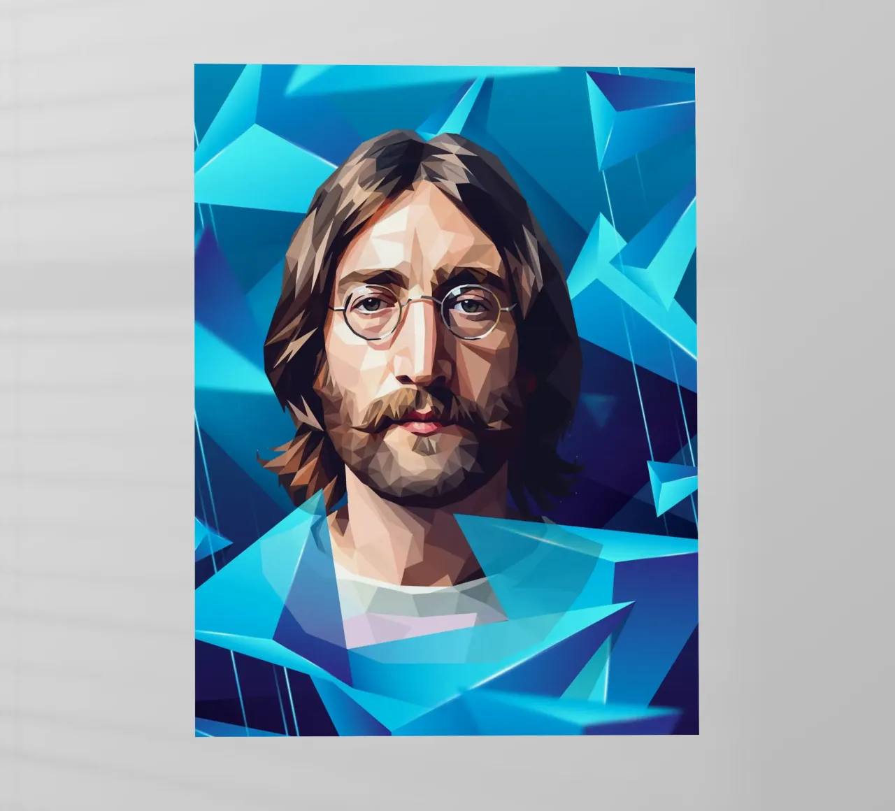 John Lennon Lowpoly pellicola backlit da Low Profile