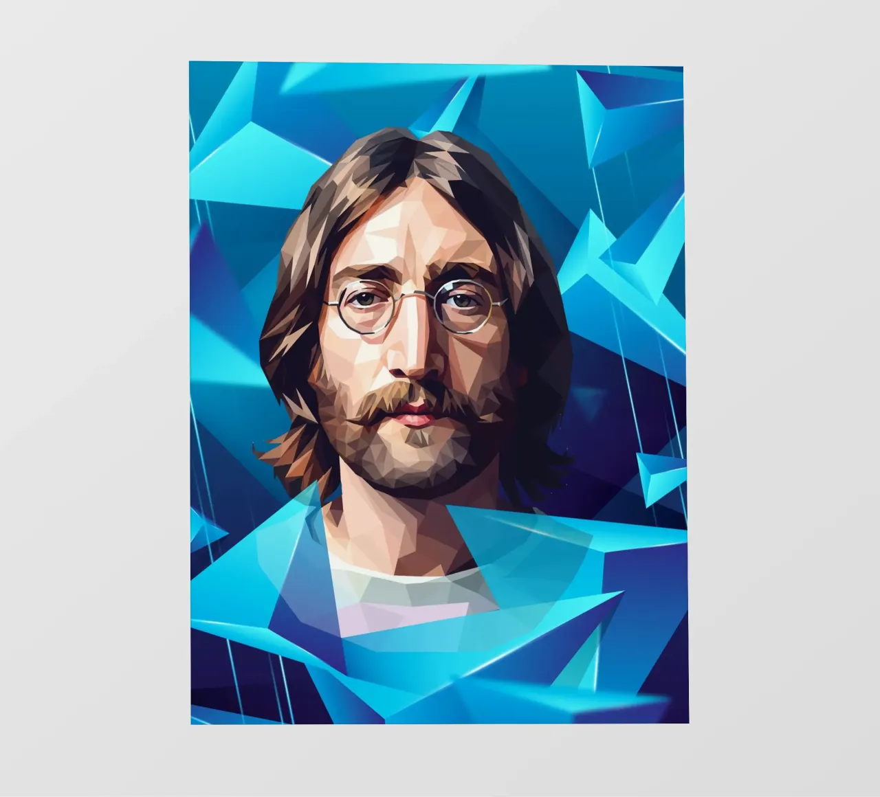 John Lennon Lowpoly pellicola backlit da Low Profile