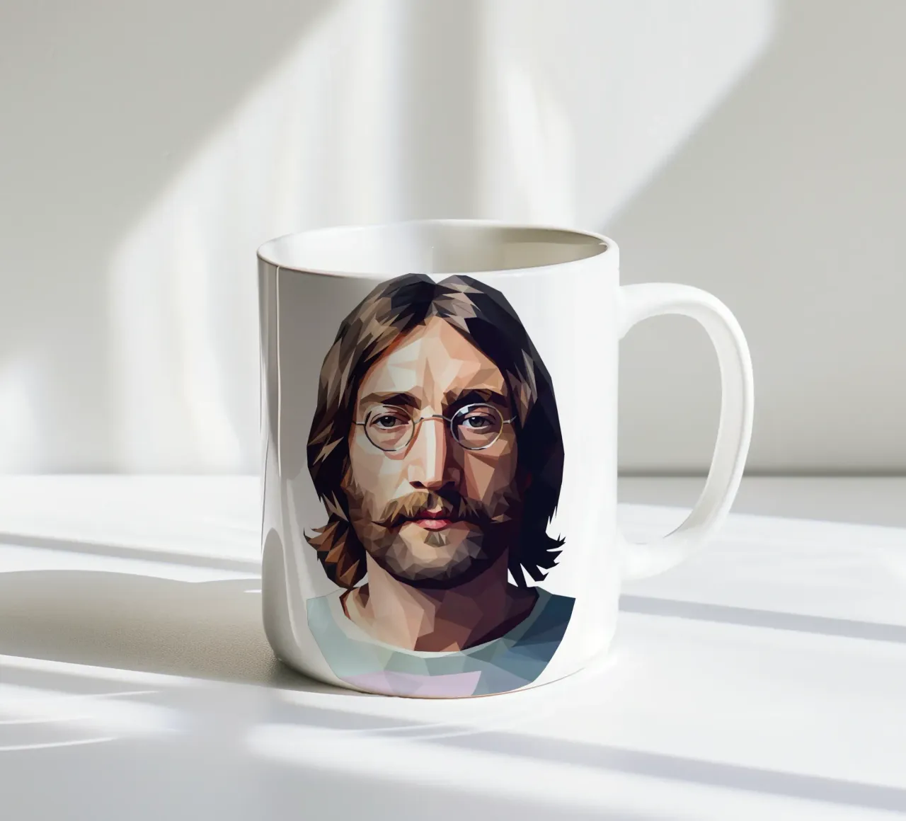 John Lennon Lowpoly tazza in ceramica da Low Profile