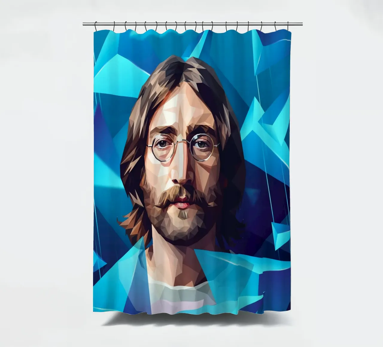 John Lennon Lowpoly tenda da doccia da Low Profile