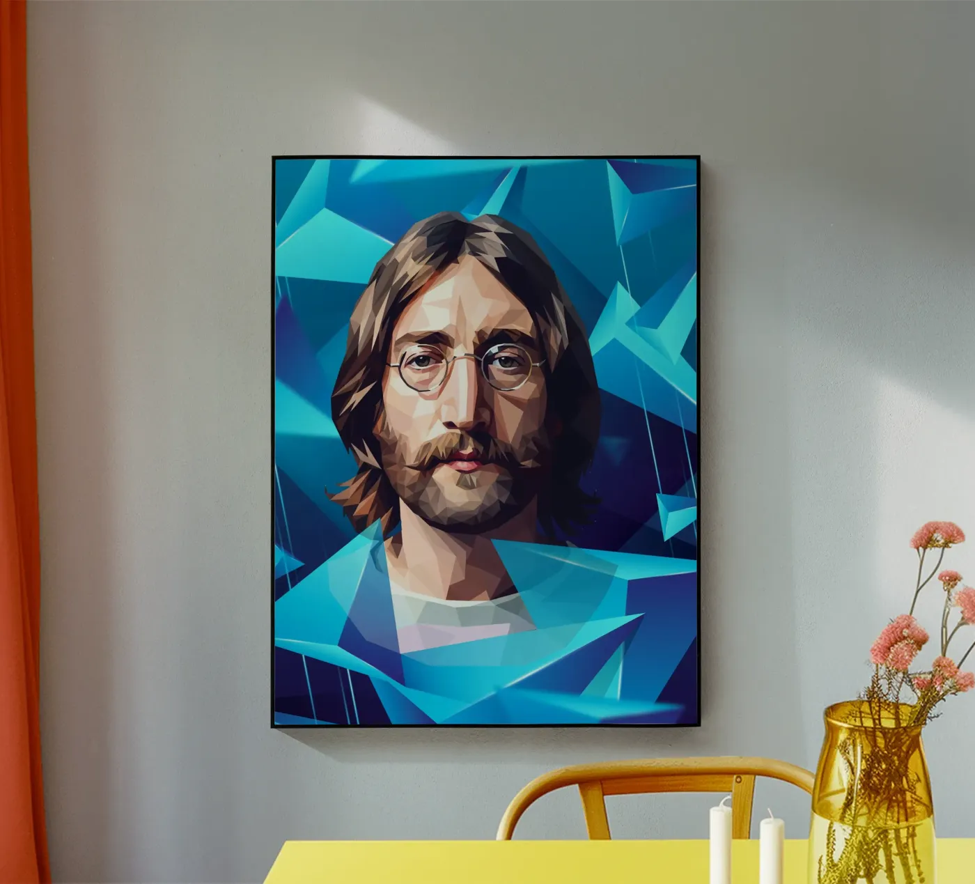 John Lennon Lowpoly plexiglass da Low Profile