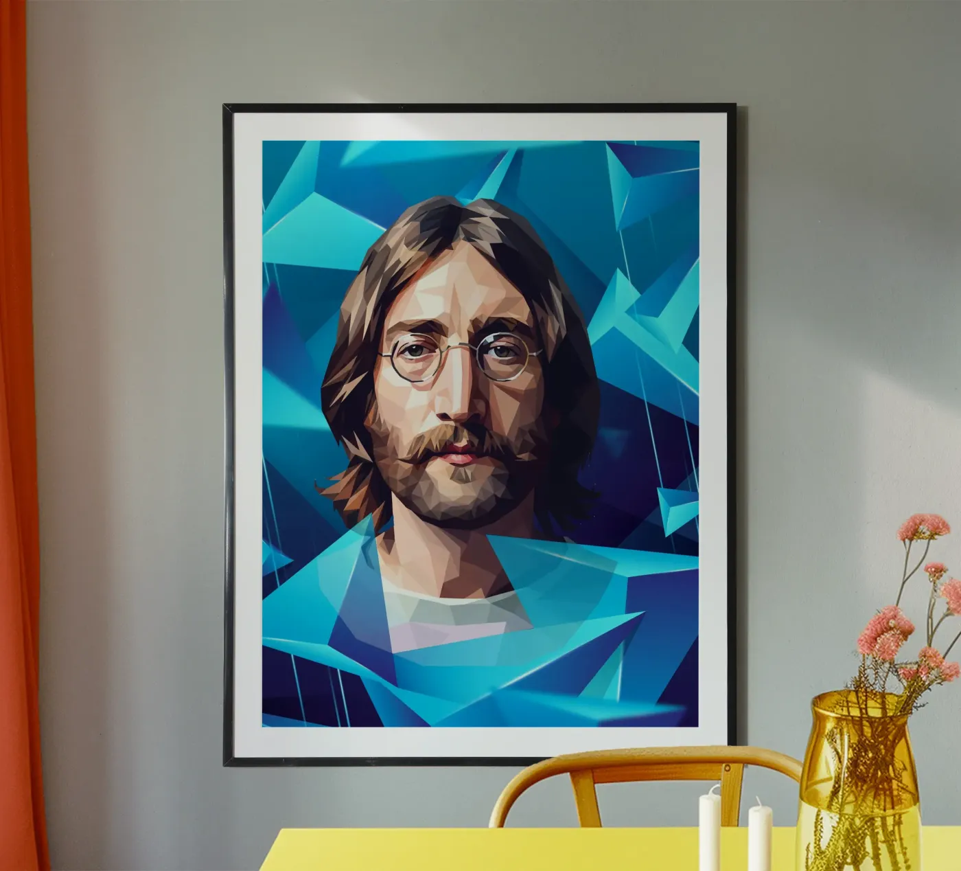 John Lennon Lowpoly poster da Low Profile