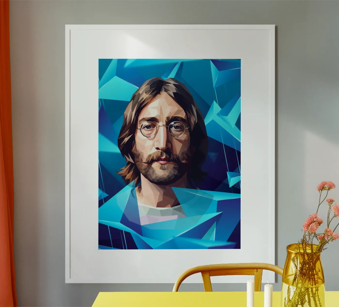 John Lennon Lowpoly poster da Low Profile