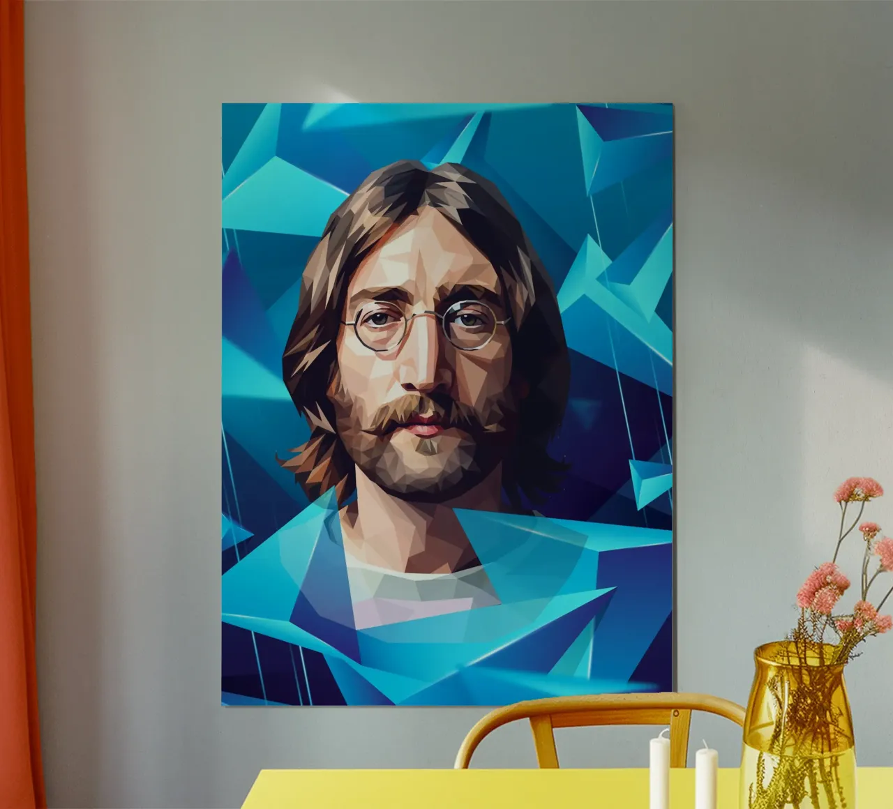John Lennon Lowpoly carta hahnemühle da Low Profile