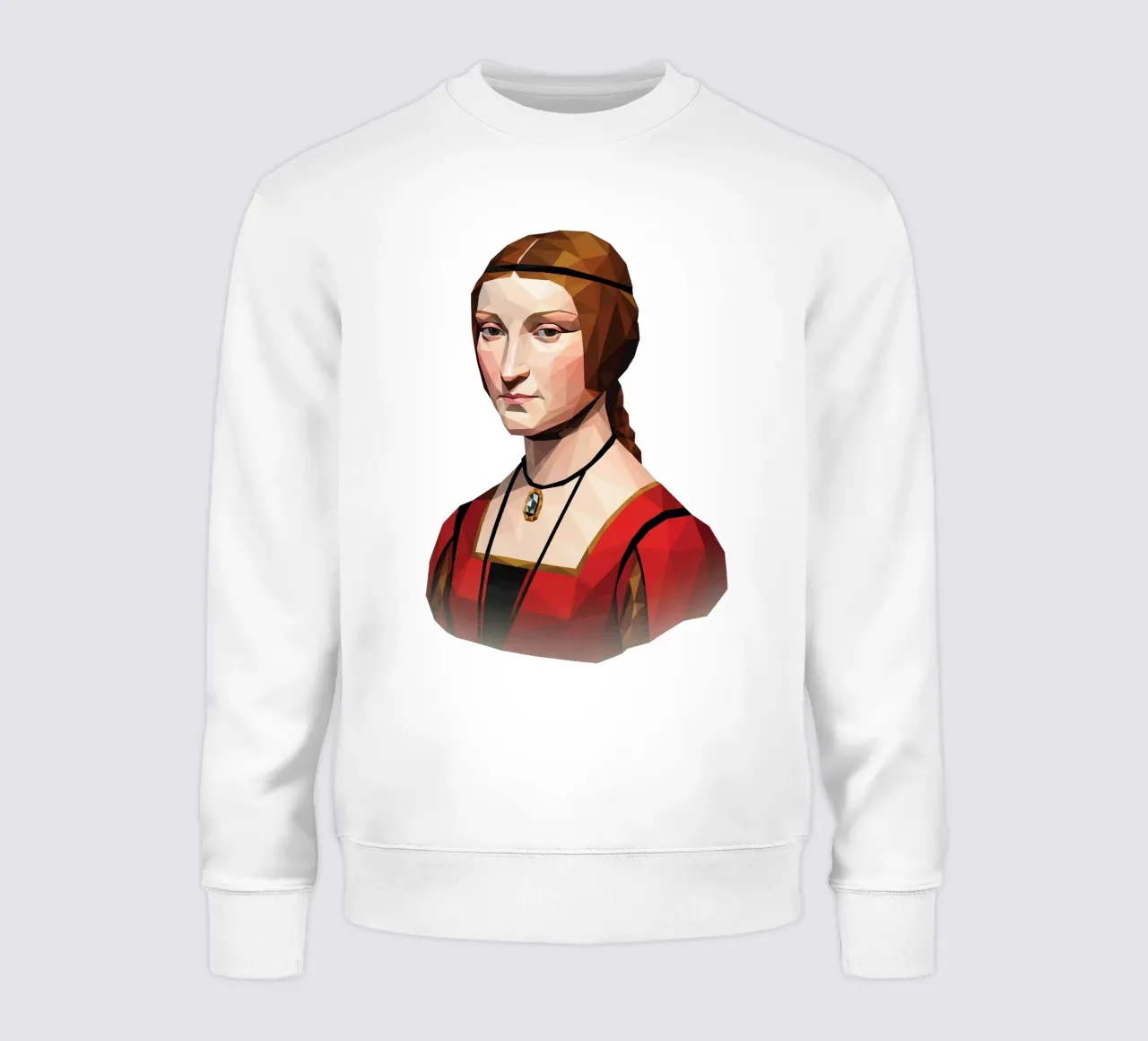 La Belle Ferronnière Lowpoly felpa da Low Profile