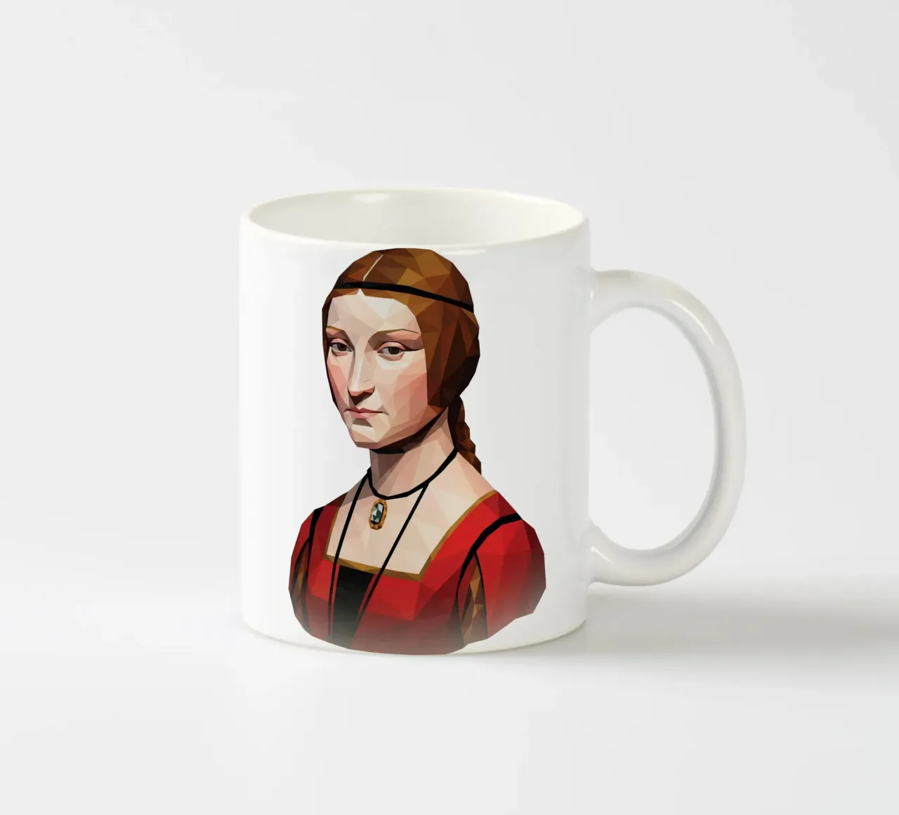 La Belle Ferronnière Lowpoly tazza in ceramica da Low Profile