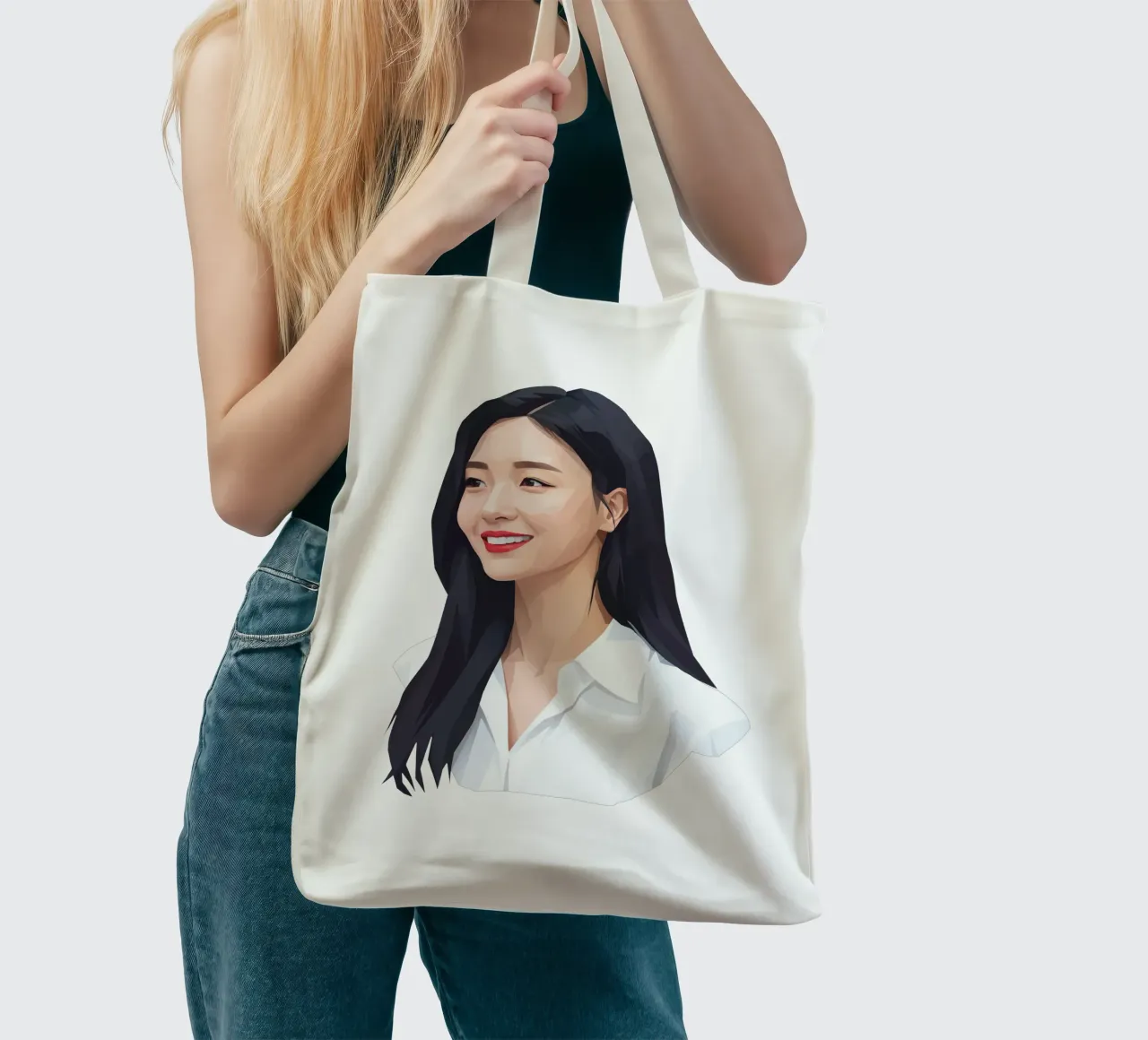 Bae Suzy Lowpoly borsa in juta da Low Profile