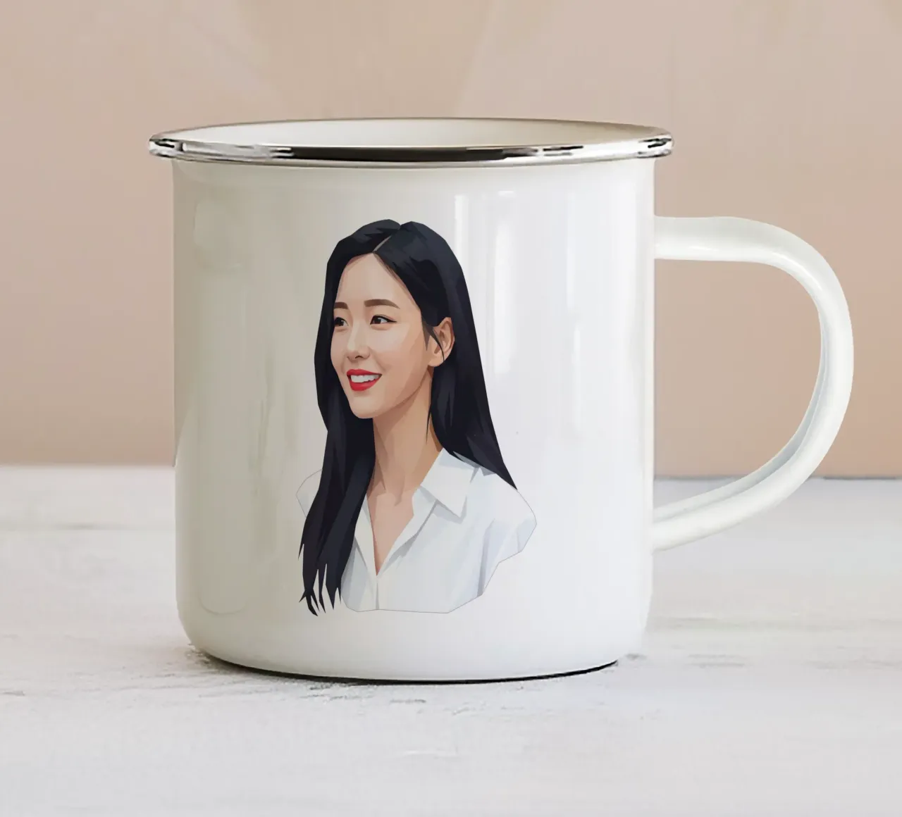 Bae Suzy Lowpoly tazza in smalto da Low Profile