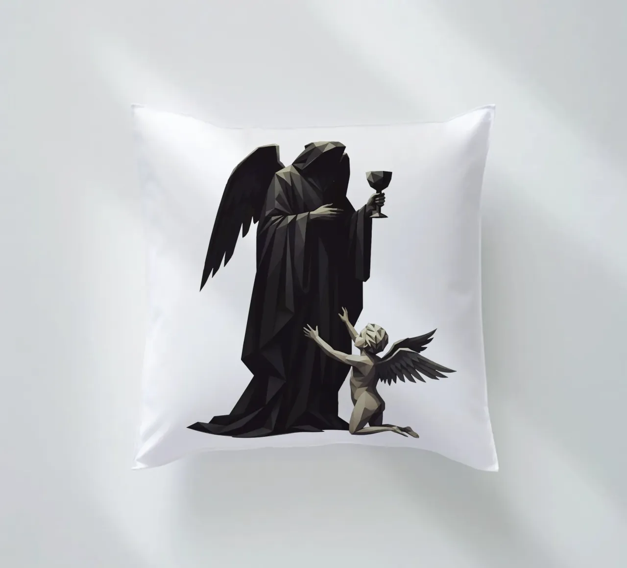 L'angelo dell'ultima tazza Lowpoly cuscino da Low Profile