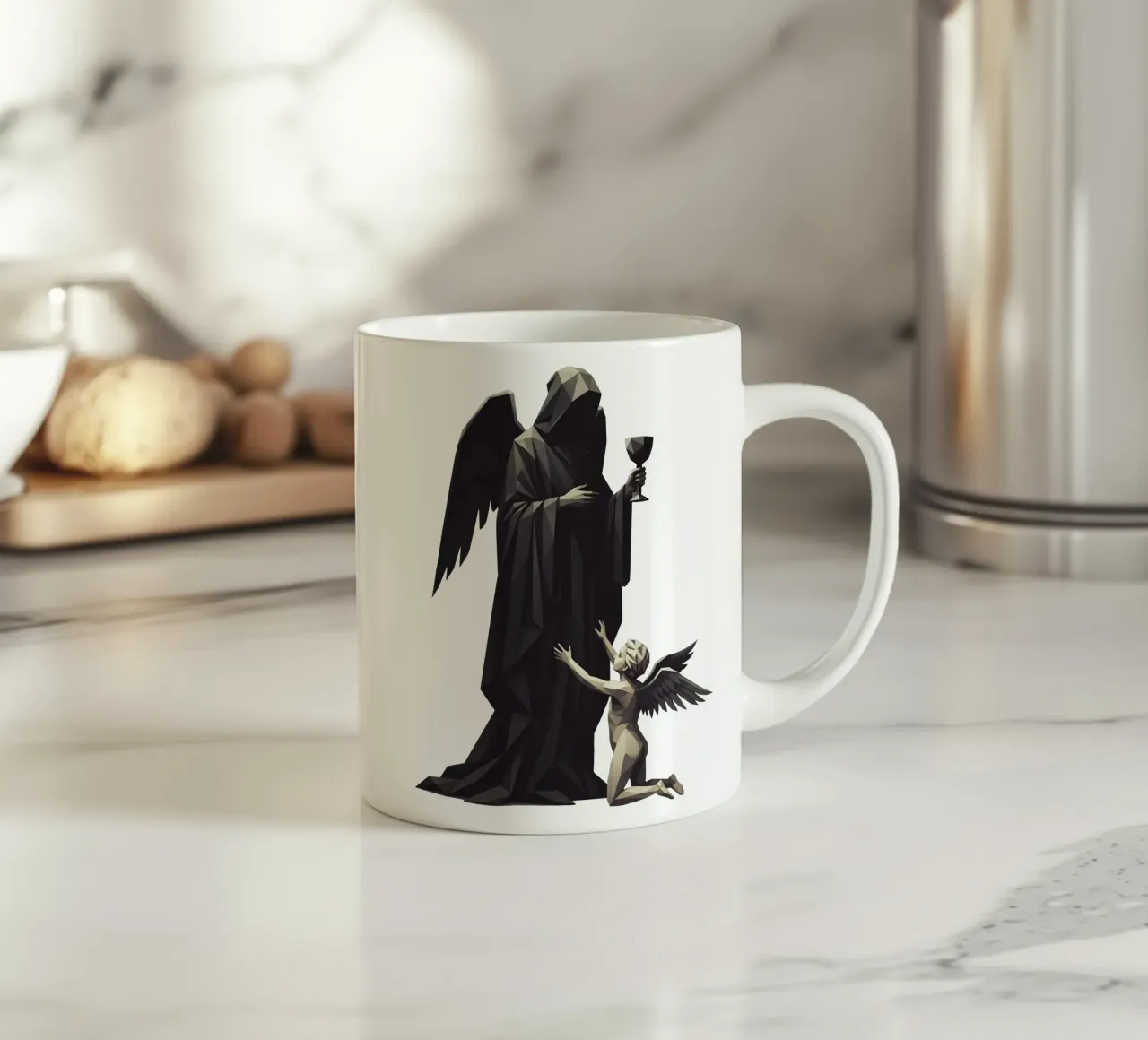 L'angelo dell'ultima tazza Lowpoly tazza in ceramica da Low Profile