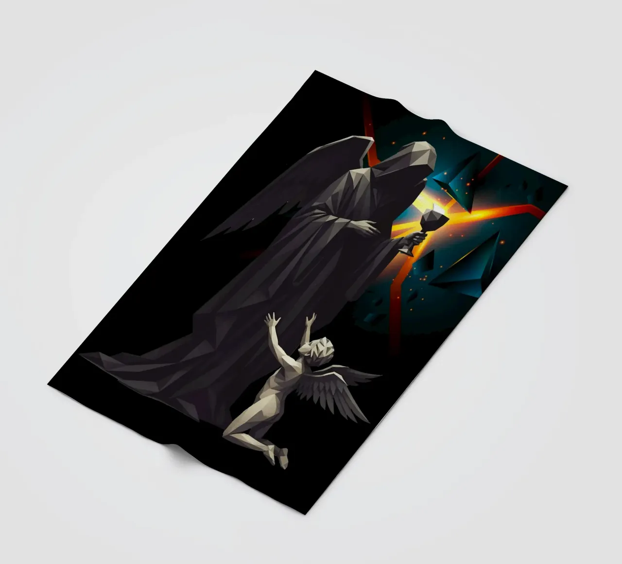 L'angelo dell'ultima tazza Lowpoly coperta in pile da Low Profile