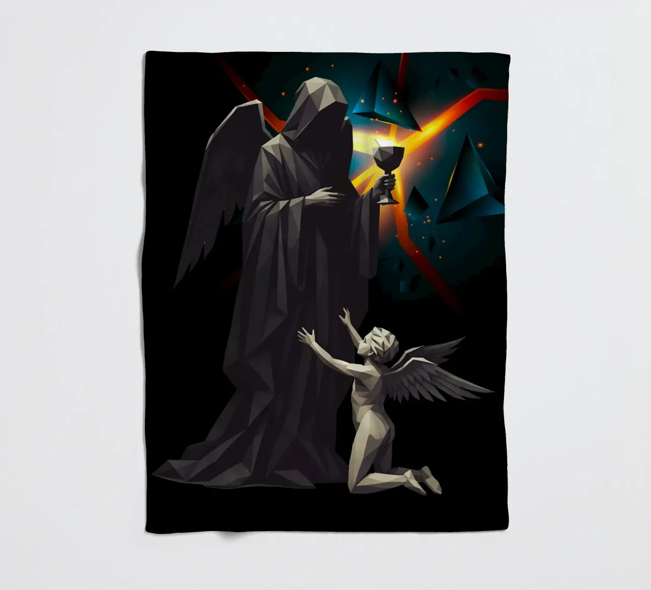 L'angelo dell'ultima tazza Lowpoly coperta in pile da Low Profile