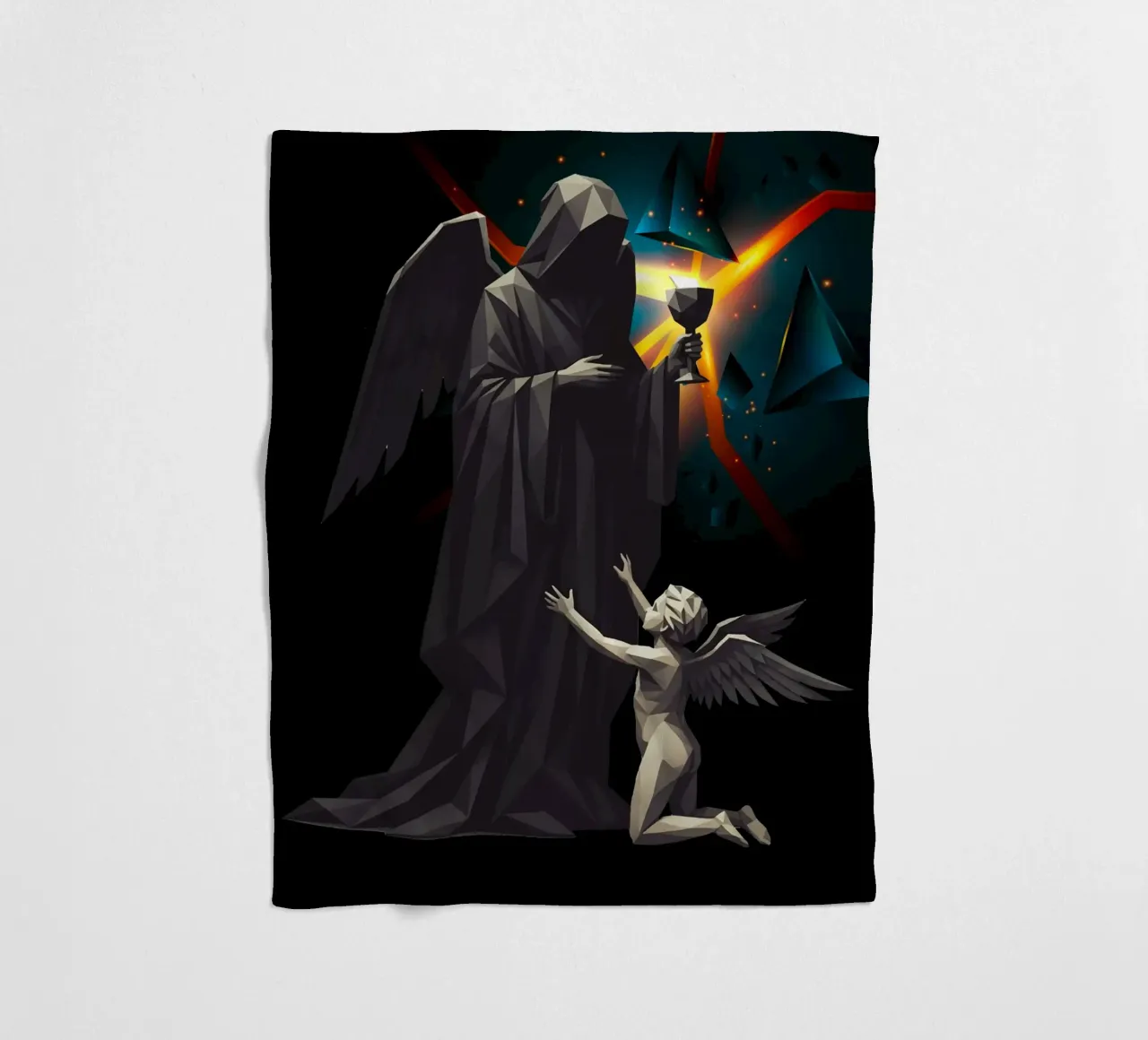 L'angelo dell'ultima tazza Lowpoly coperta in pile da Low Profile