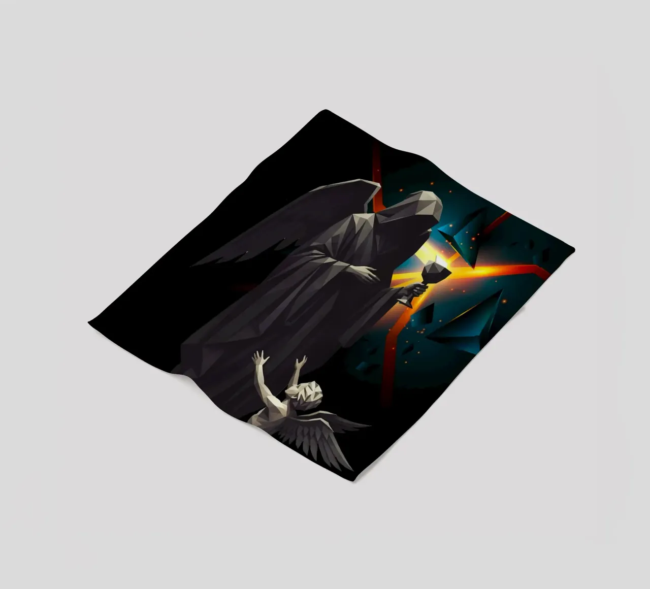 L'angelo dell'ultima tazza Lowpoly coperta in pile da Low Profile