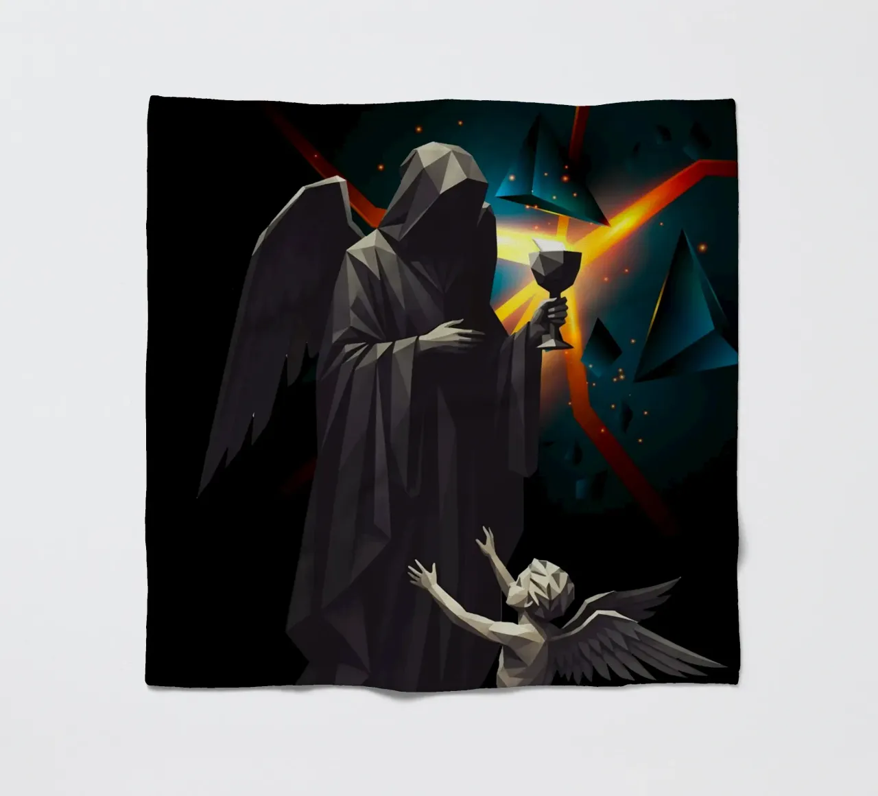 L'angelo dell'ultima tazza Lowpoly coperta in pile da Low Profile