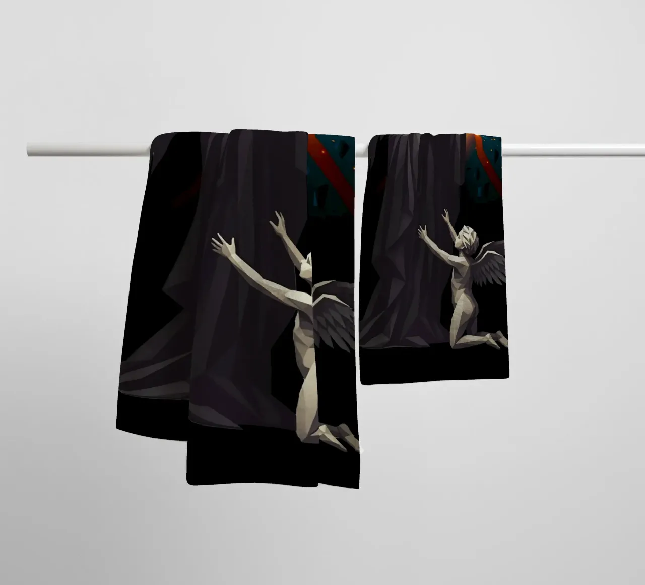 L'angelo dell'ultima tazza Lowpoly asciugamano da bagno da Low Profile