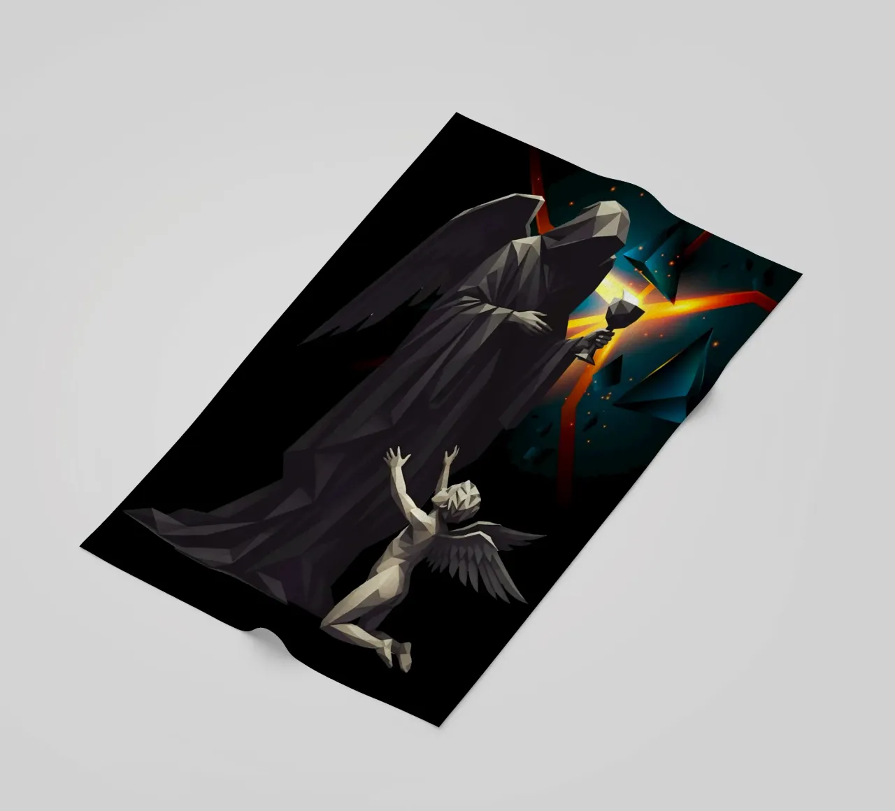 L'angelo dell'ultima tazza Lowpoly telo mare da Low Profile