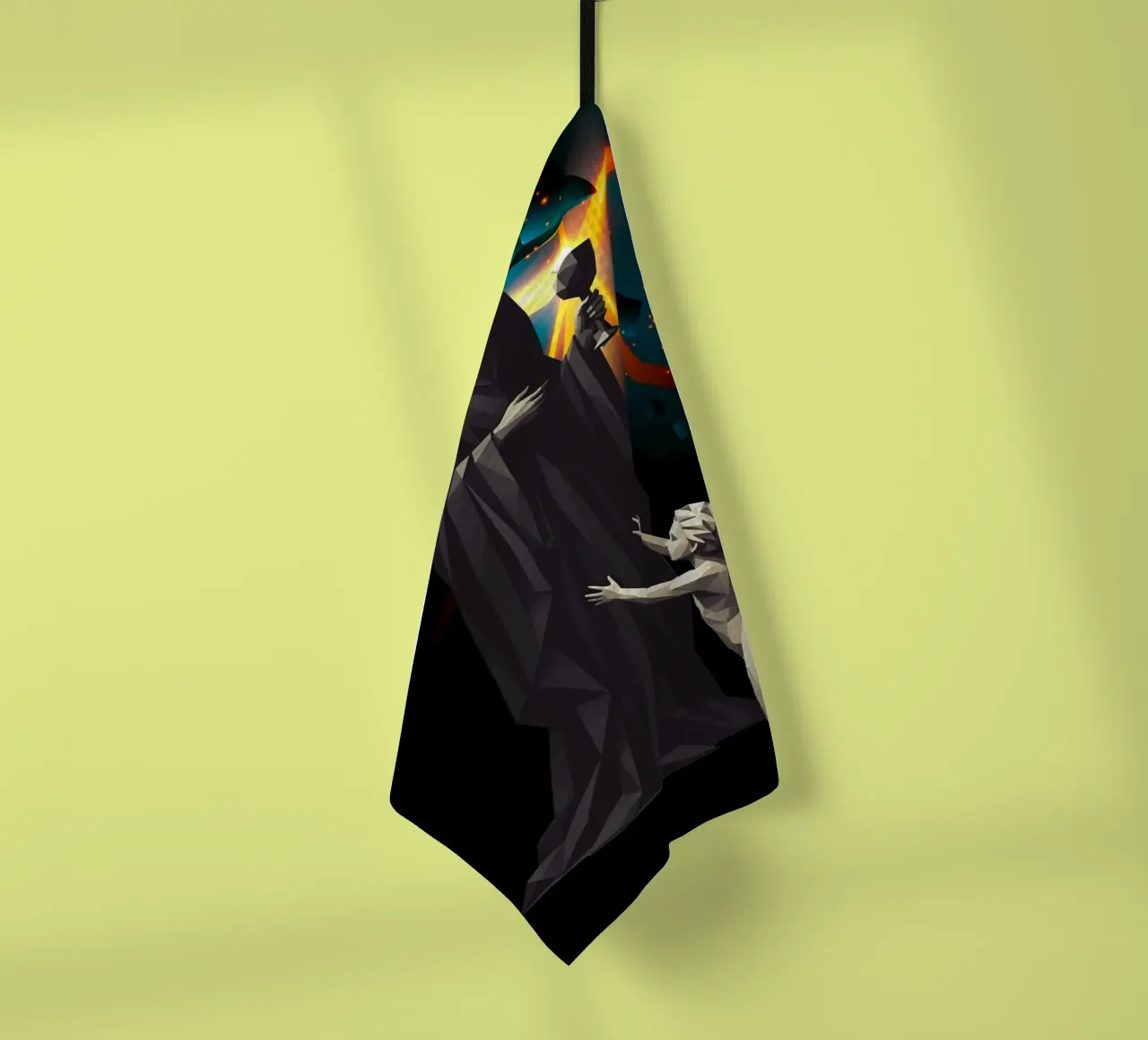 L'angelo dell'ultima tazza Lowpoly canovaccio da cucina da Low Profile