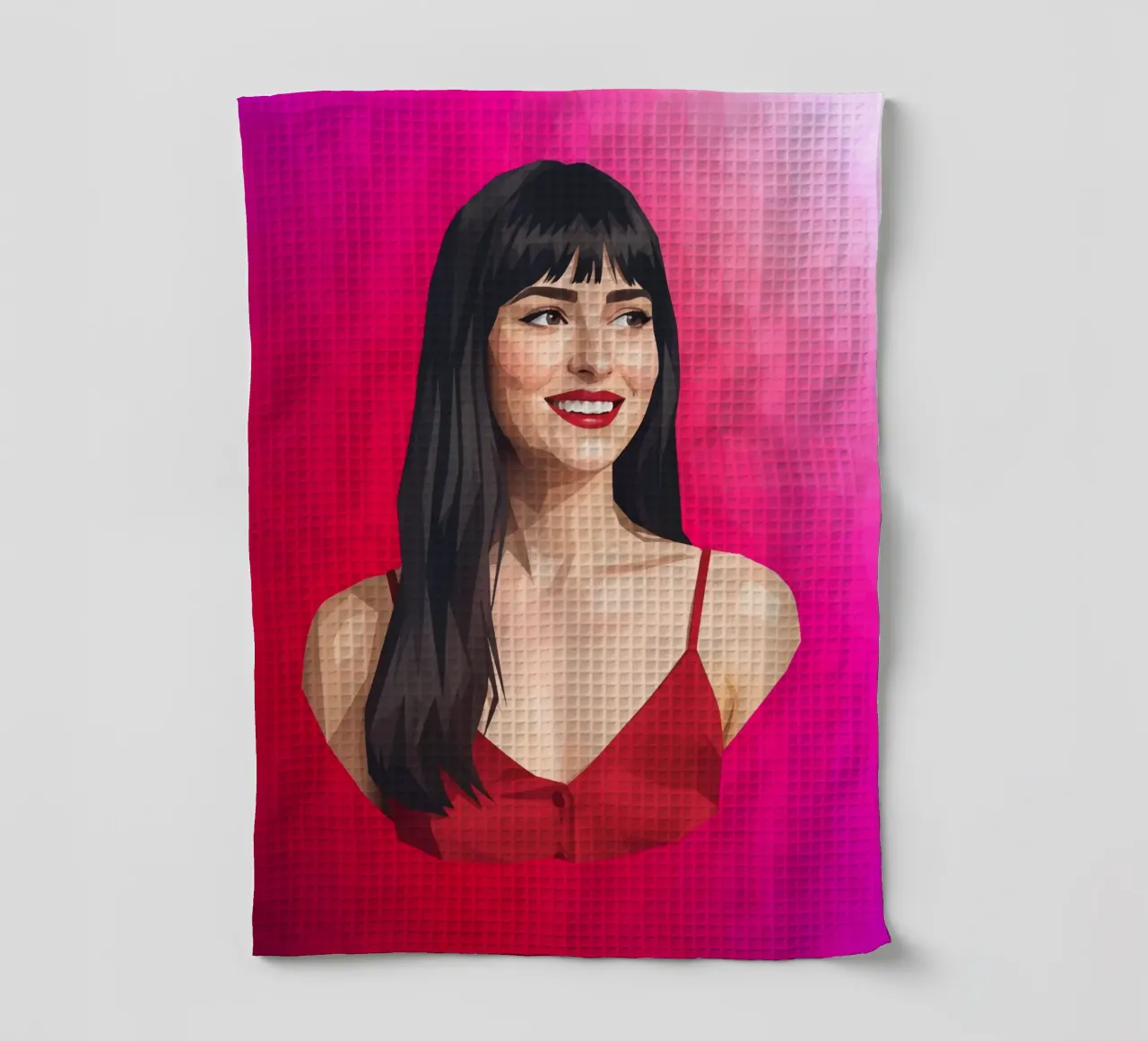 Dakota Johnson Lowpoly canovaccio da cucina da Low Profile