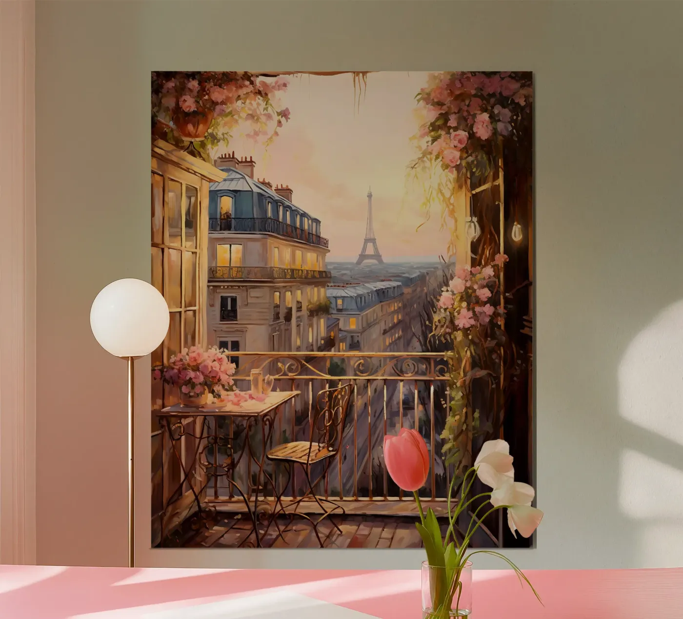 Paris Balcony poster da Artsy Bessy
