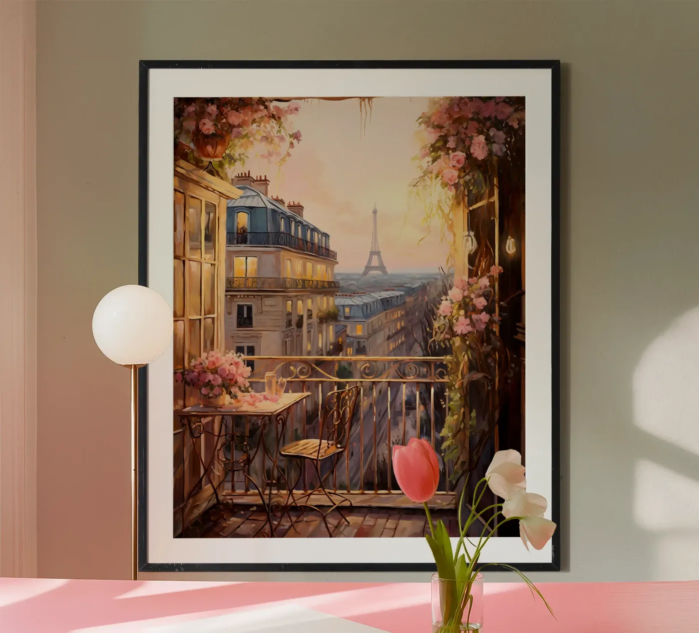 Paris Balcony poster da Artsy Bessy