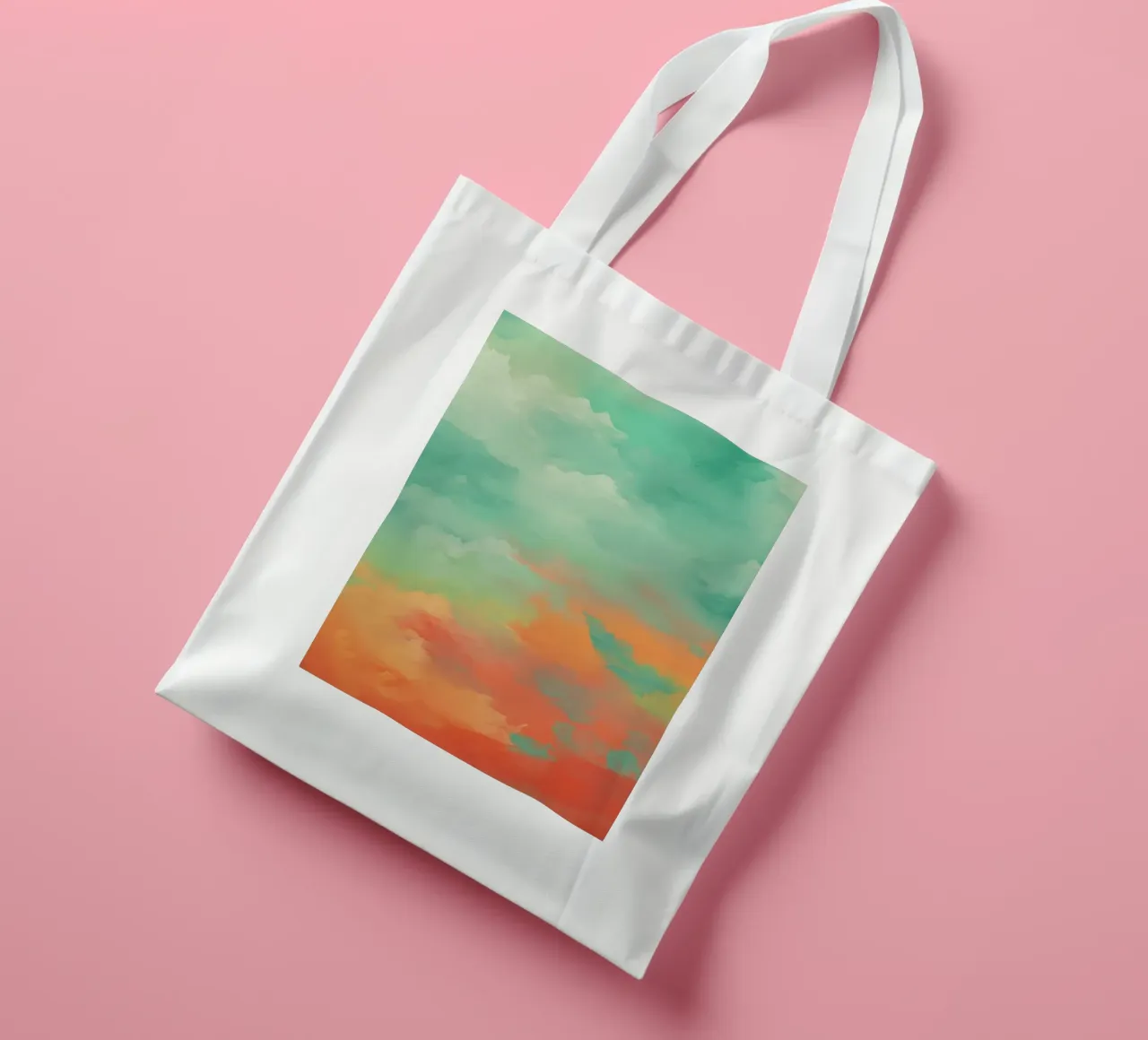 gradient cloudy borsa in juta da Fost