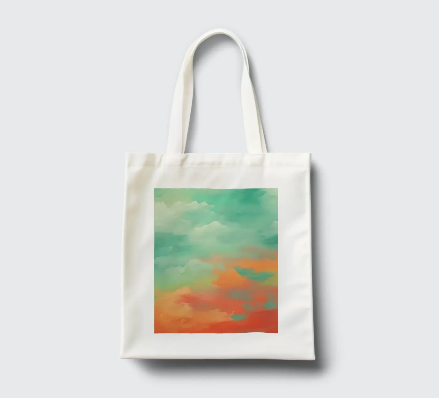 gradient cloudy borsa in juta da Fost