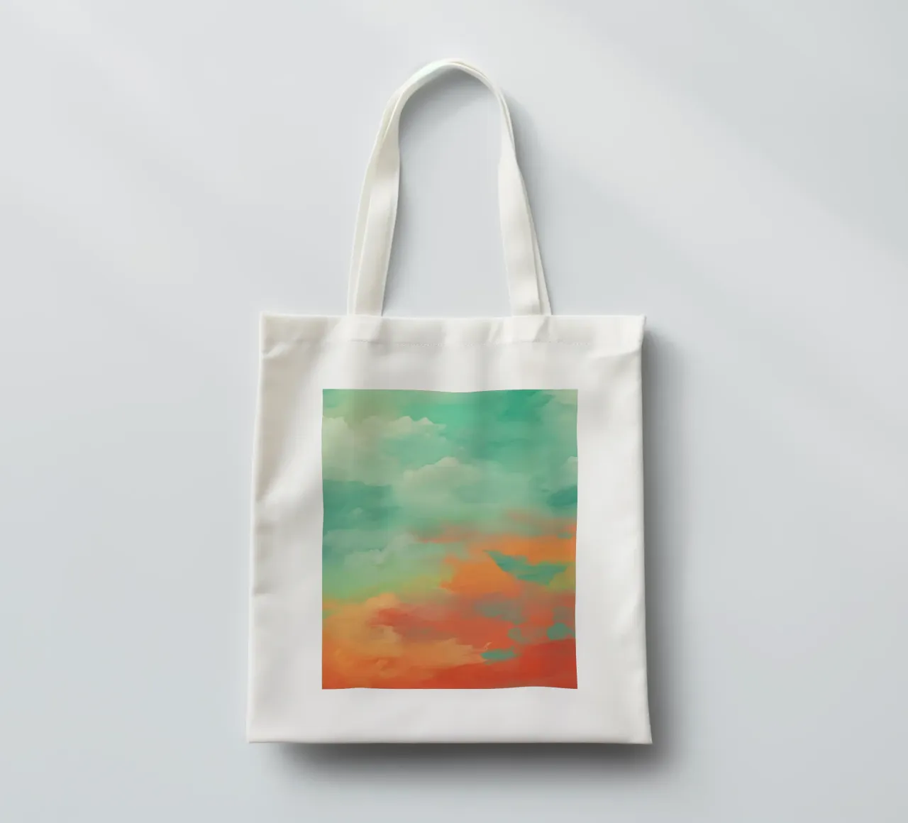 gradient cloudy borsa in juta da Fost