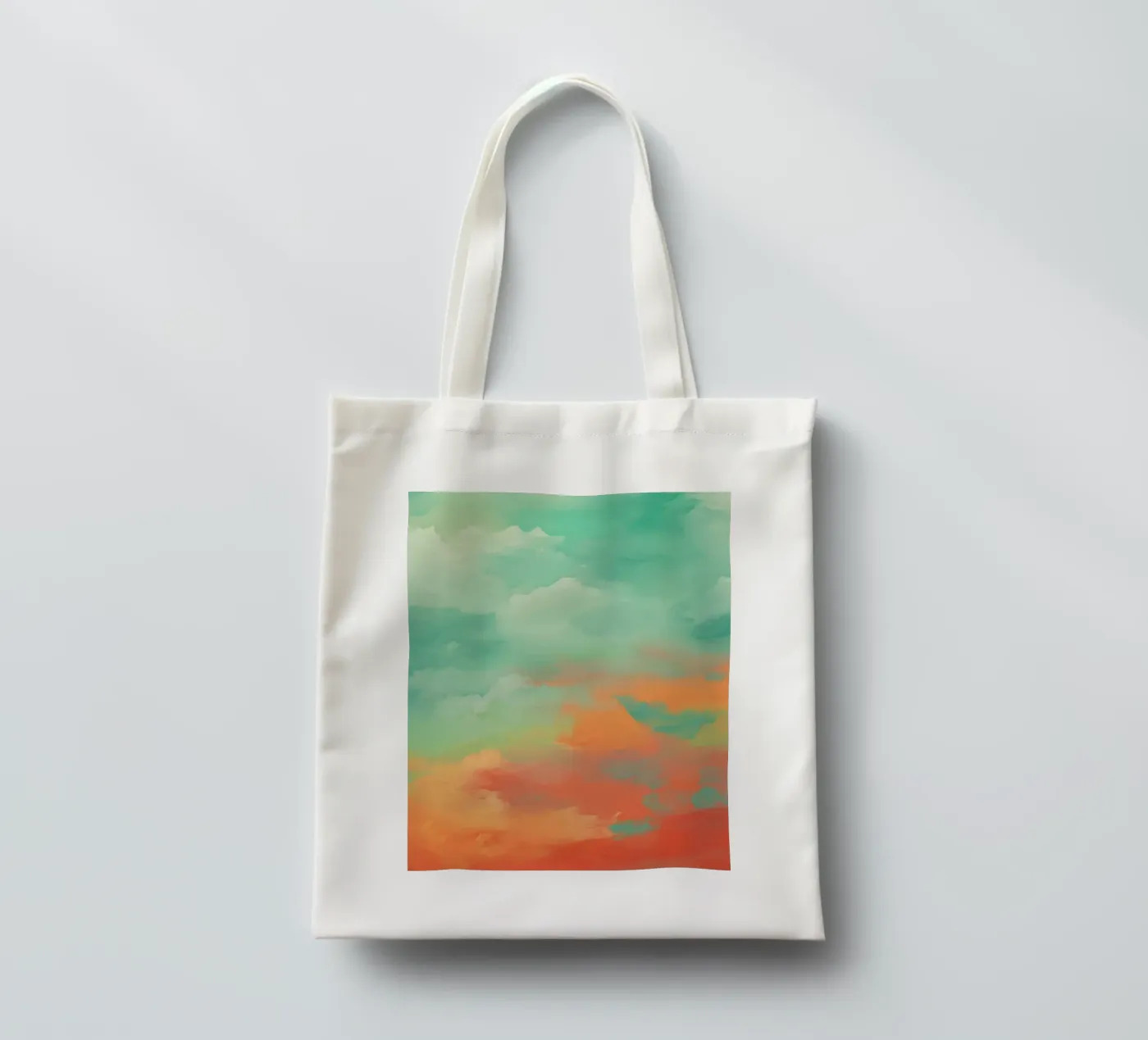 gradient cloudy borsa in juta da Fost
