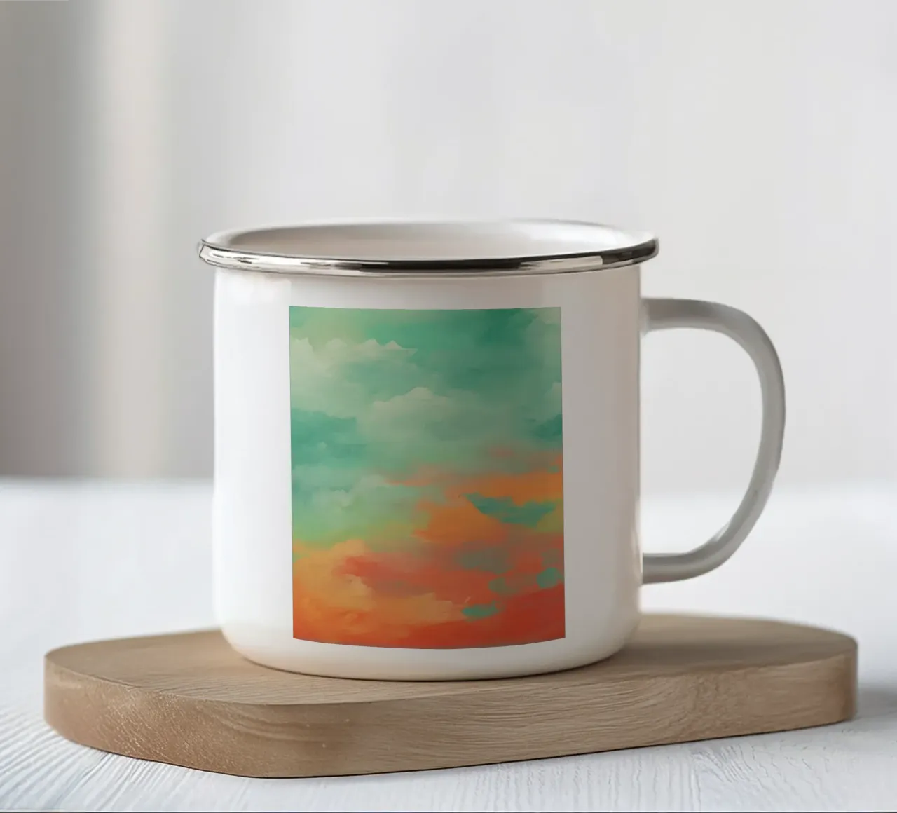 gradient cloudy tazza in smalto da Fost