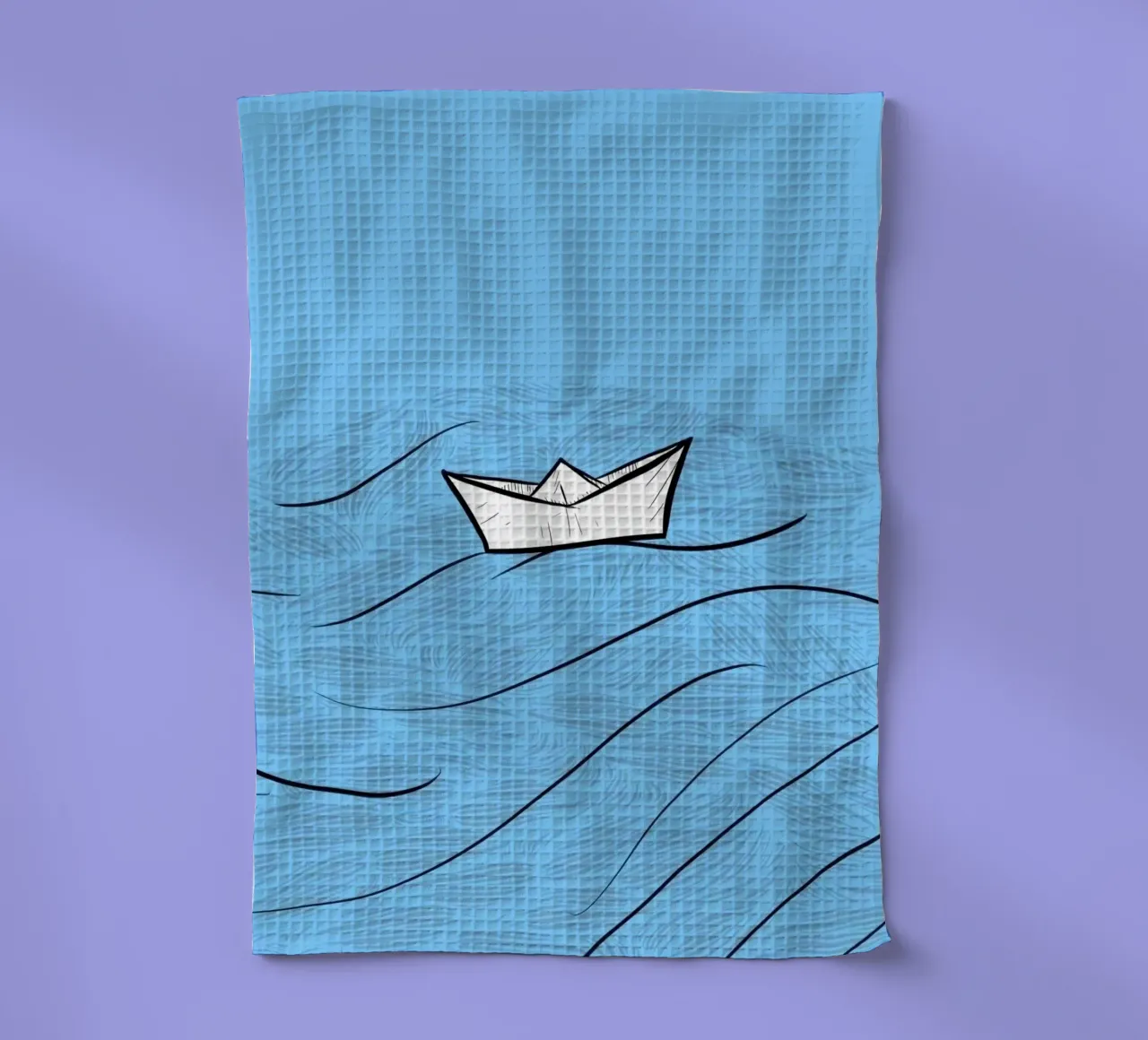 paper boat on waves canovaccio da cucina da Fost