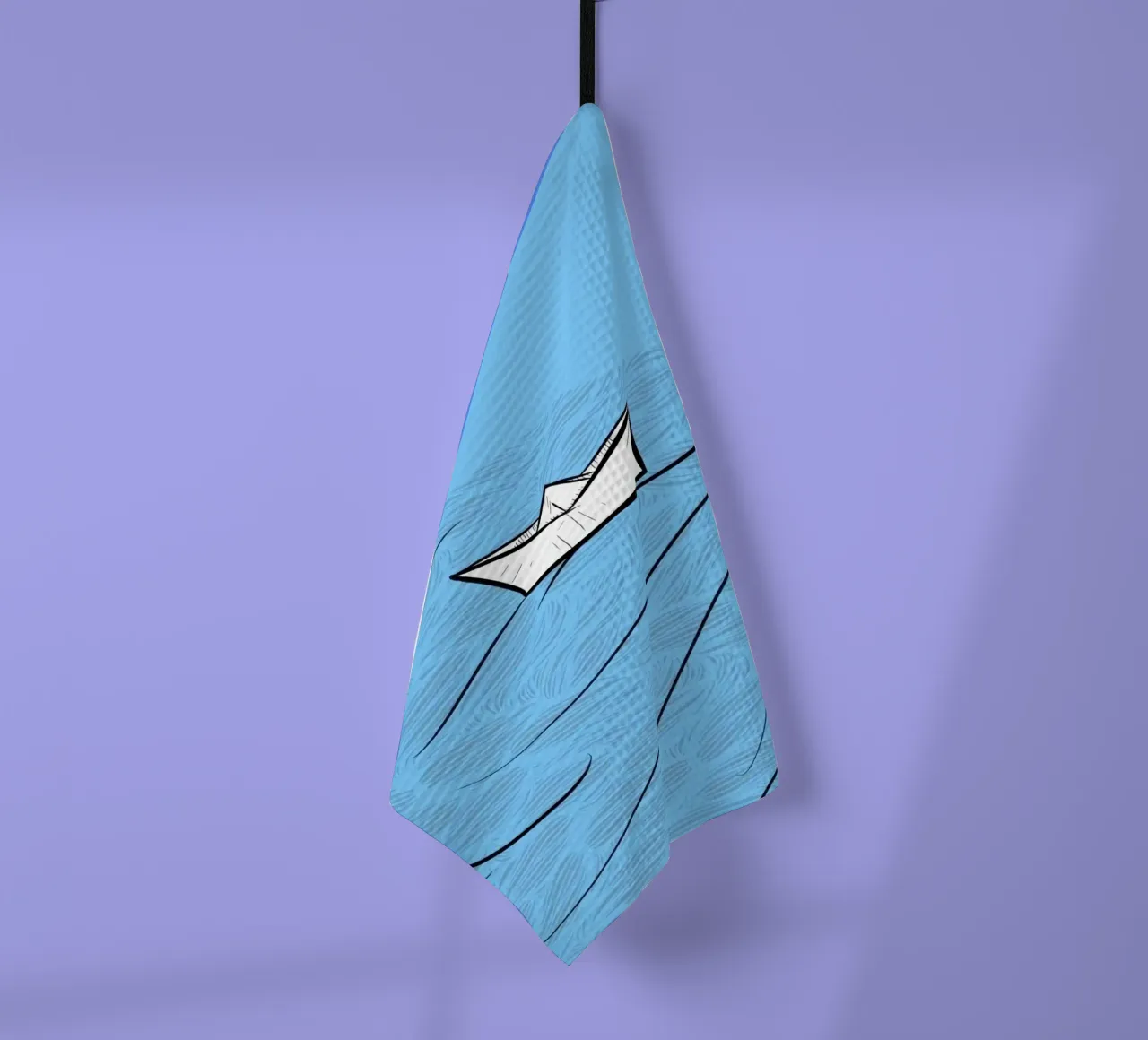 paper boat on waves canovaccio da cucina da Fost