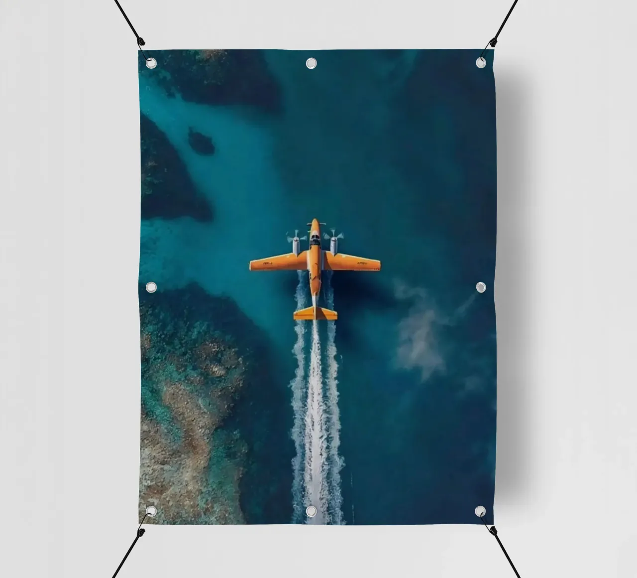 plane slide on water telo in pvc da Fost