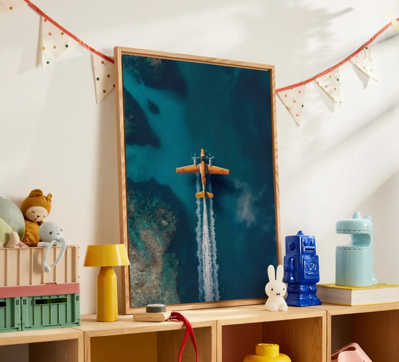 plane slide on water plexiglass da Fost