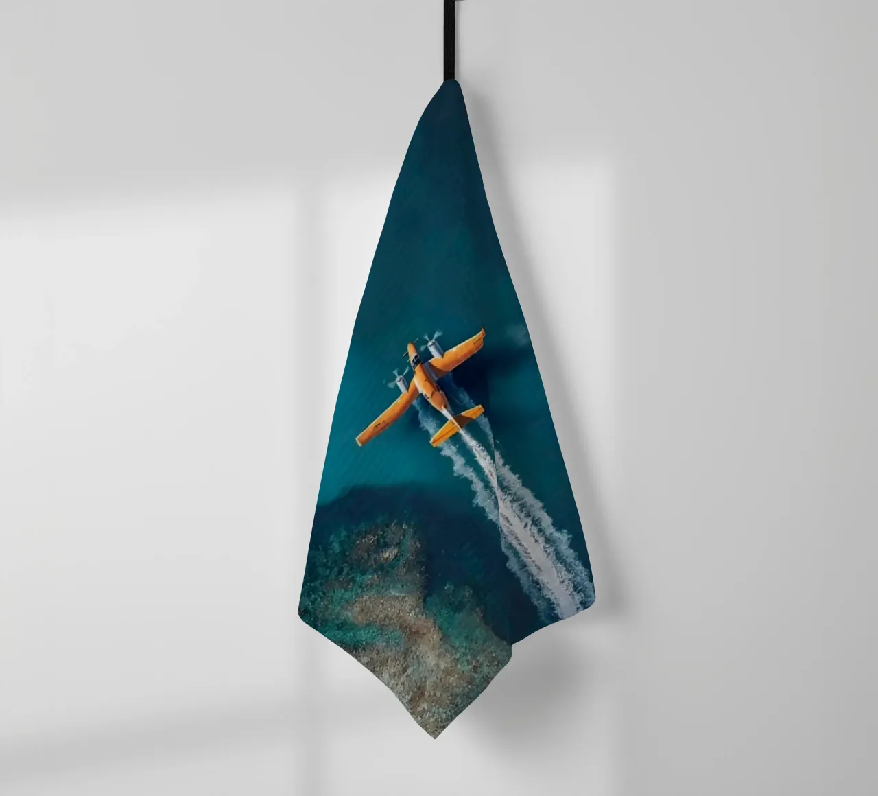 plane slide on water canovaccio da cucina da Fost