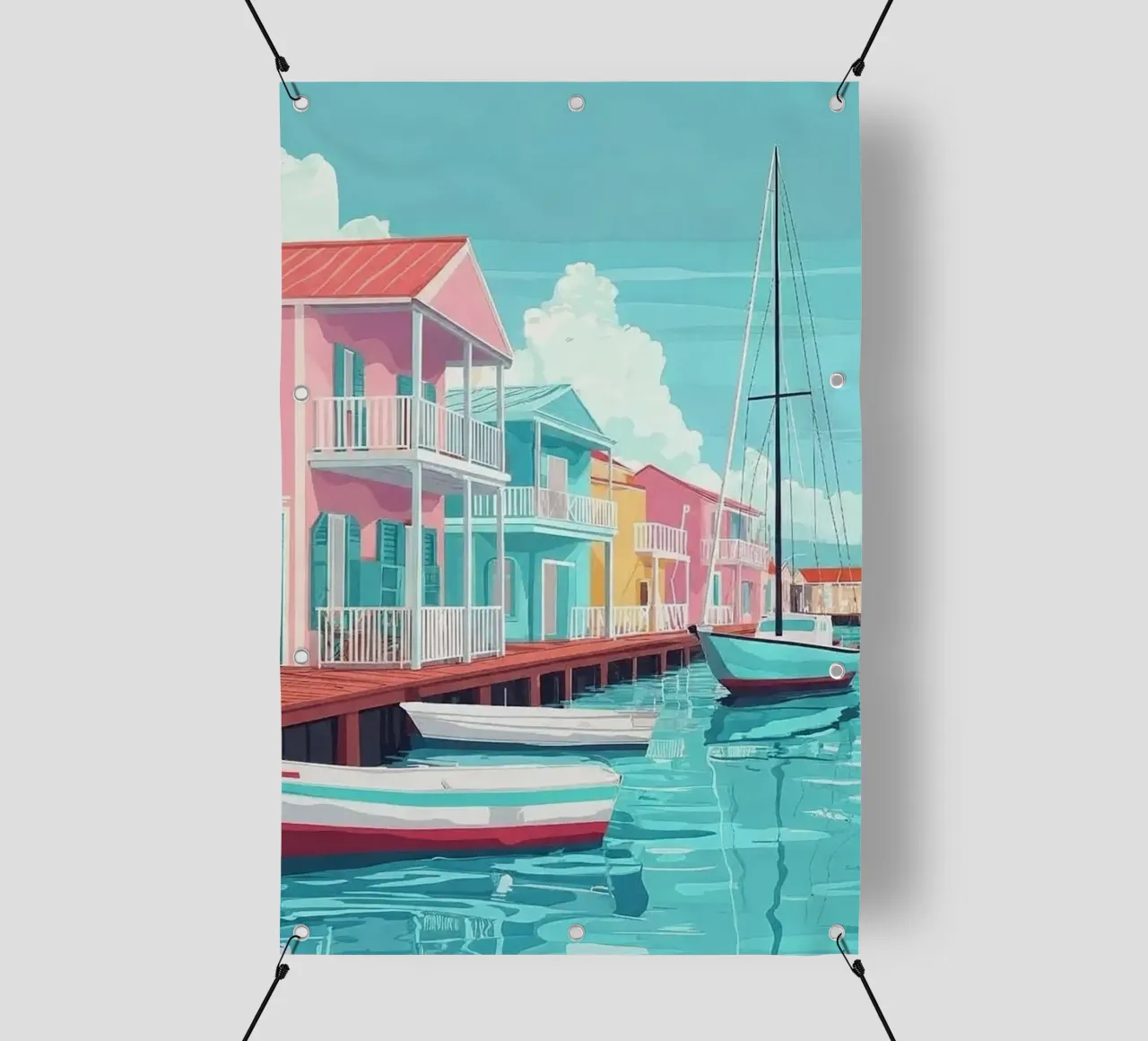 Antigua e Barbuda Caraibi telo in pvc da Catvalenzuele