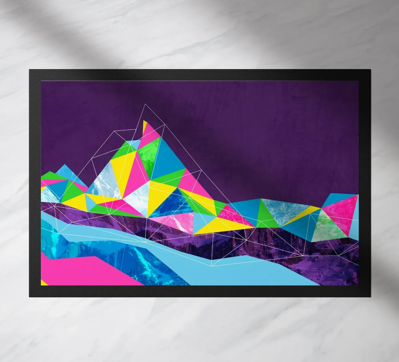 Polygon Mountain deurmat van Kim Hubball Studio