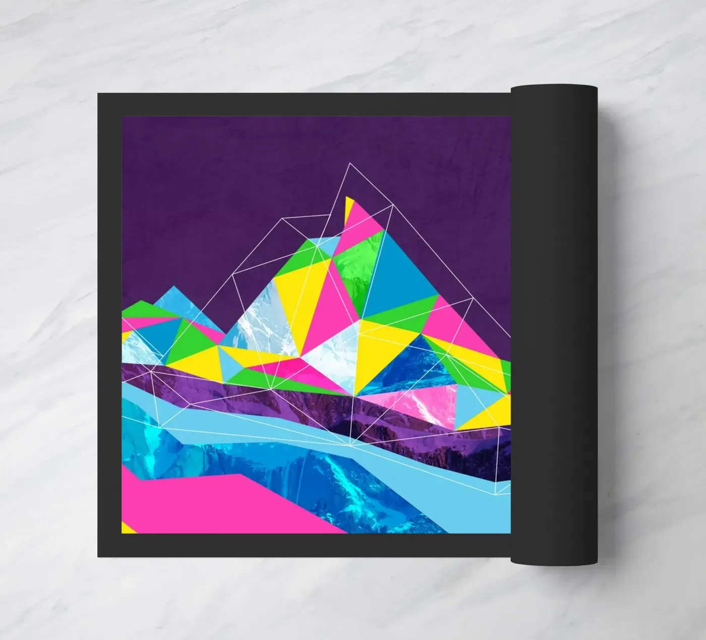 Polygon Mountain deurmat van Kim Hubball Studio