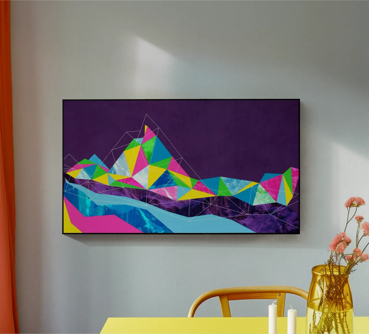 Montagna poligonale plexiglass da Kim Hubball Studio