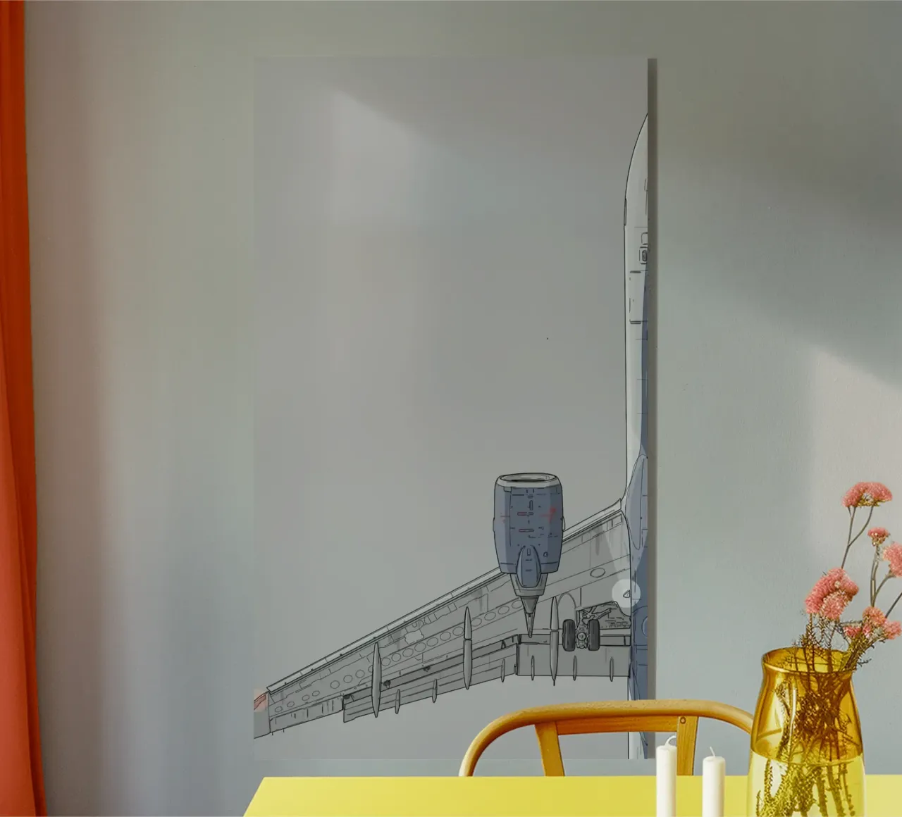 the plane wing plexiglass da Fost