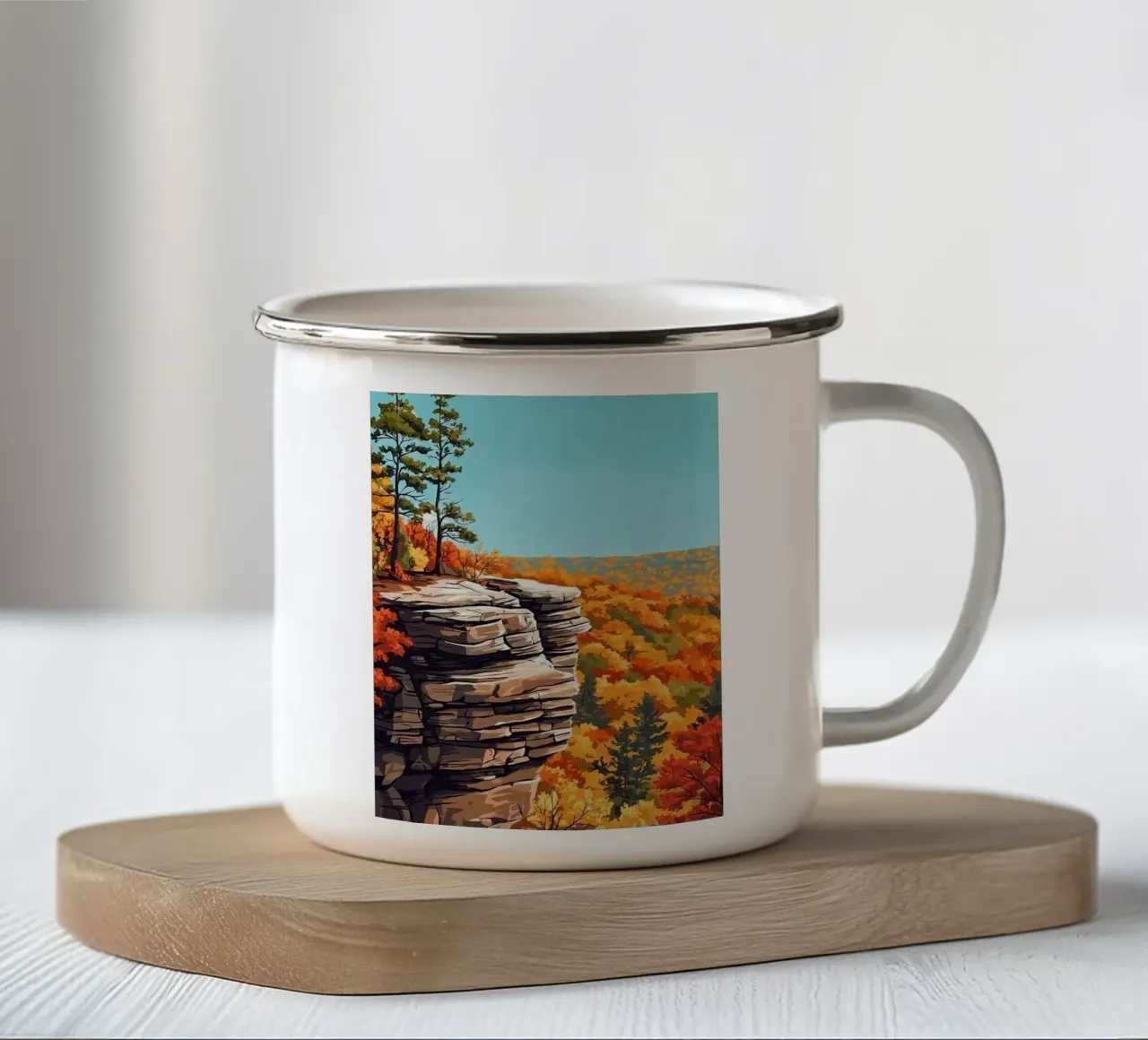Conkles Hollow Ohio tazza in smalto da Catvalenzuele