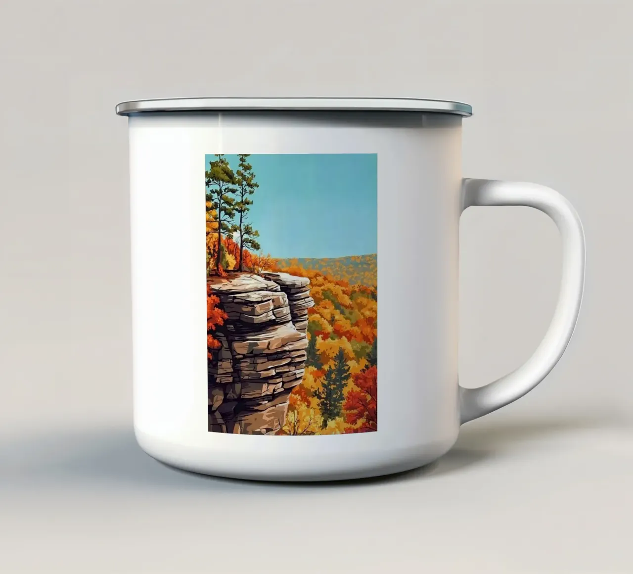 Conkles Hollow Ohio tazza in smalto da Catvalenzuele