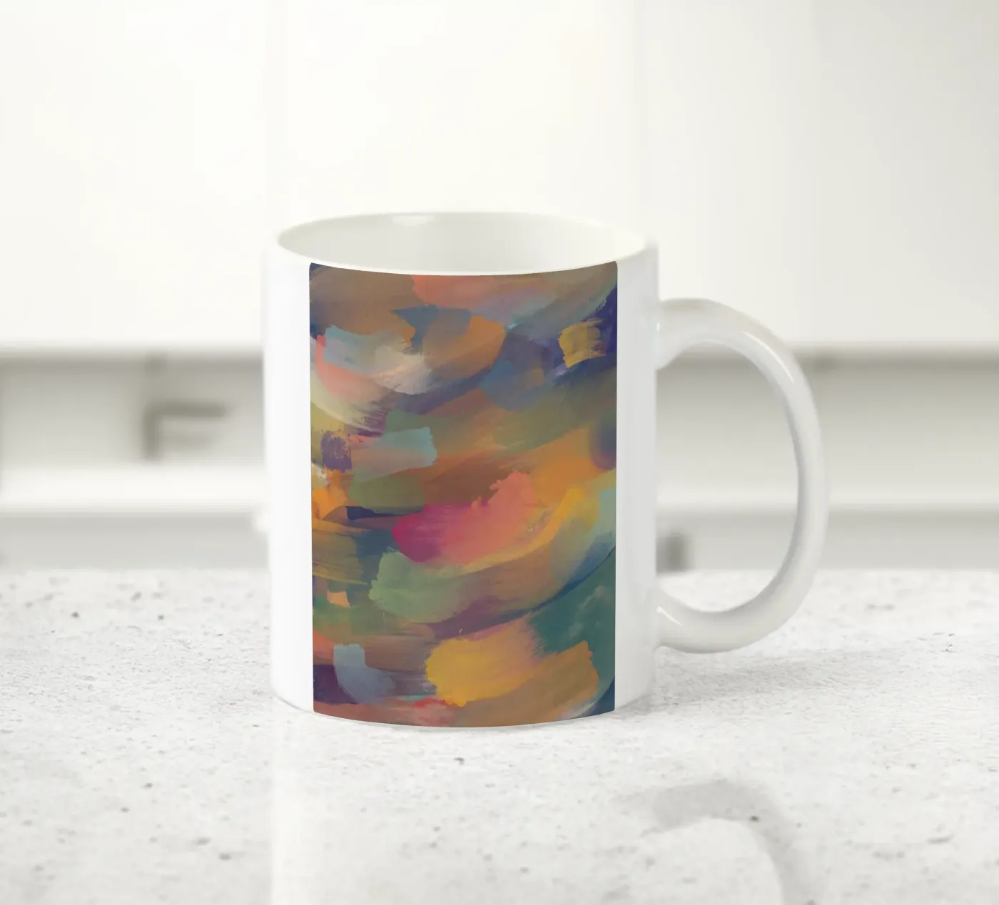 paint ink gradient ceramic mug by Fost